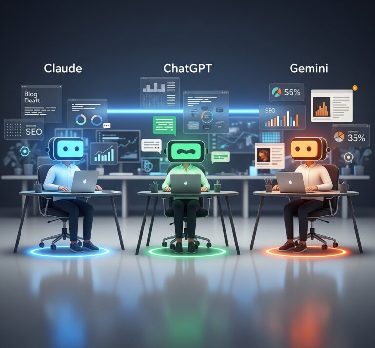 Claude vs ChatGPT vs Gemini Real‑World Tests for Bloggers & Marketers