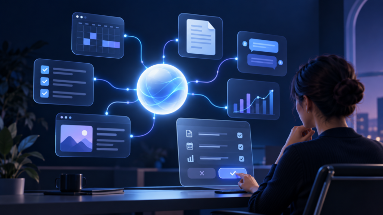 Always-on AI work agent coordinating calendar, documents, messages and analytics with human approval